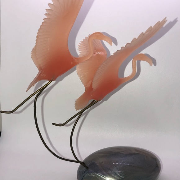 Vintage John Perry Mooon Egg Pink Flamingos 1985 - Picture 3 of 11